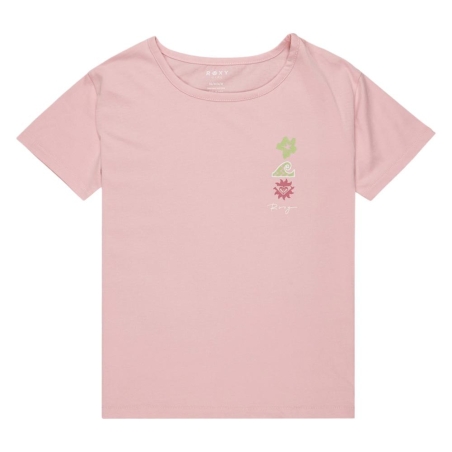 T-Shirt Rose Fille Roxy Day and night ERGZT04116