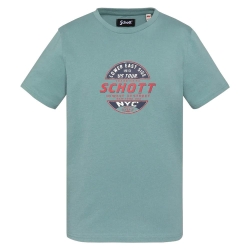 T-Shirt Vert Garçon Schott Print