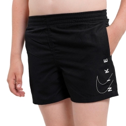 Short de bain Noir/Blanc Garçon Nike 4 Volley