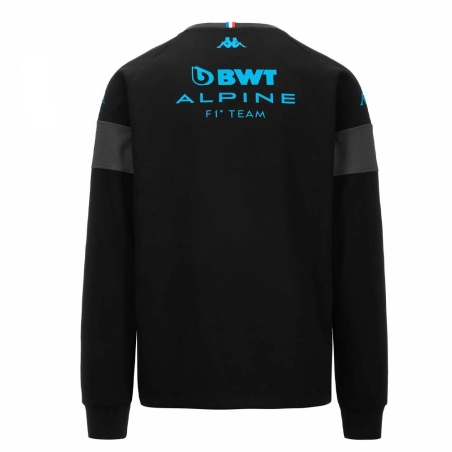 Sweat Noir/Turquoise Garçon Kappa Adofod Alpine F1 371R75W