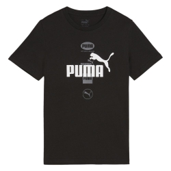 T-shirt Noir Garçon Puma Power Graphic 681858