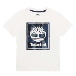 T-Shirt Blanc Garçon Timberland T60085