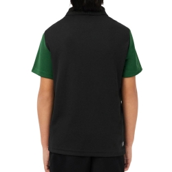 Polo Marine/Vert Garçon Lacoste Ultra Dry Pique Tennis