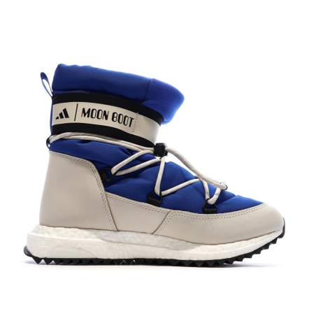Moon Boot Bleu/Blanc/Noir Garçon Adidas High