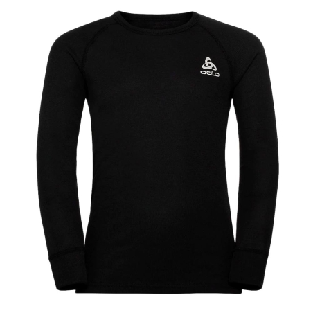 T-shirt Thermique Noir Enfant Odlo Active Warm Eco Kid