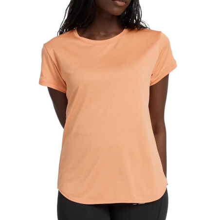 T-shirt Orange Femme New Balance WT11452EAE