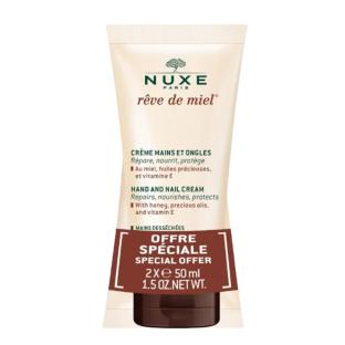 Lot de 2 x 50 ml Rêve de Miel Crème Mains et Ongles Nuxe