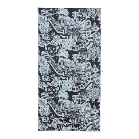 Serviette Noire/Bleu Homme O'Neill Towel
