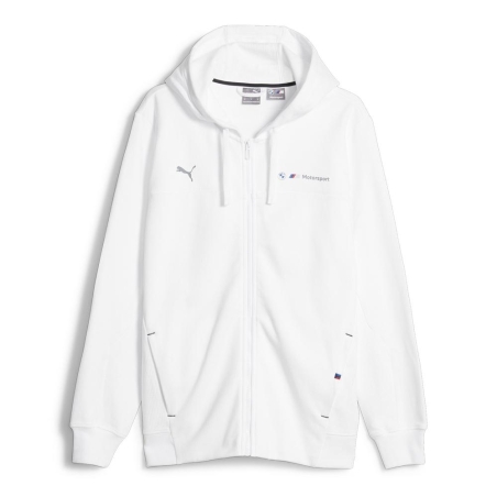 Sweat Blanc à capuche Homme Puma Bmw