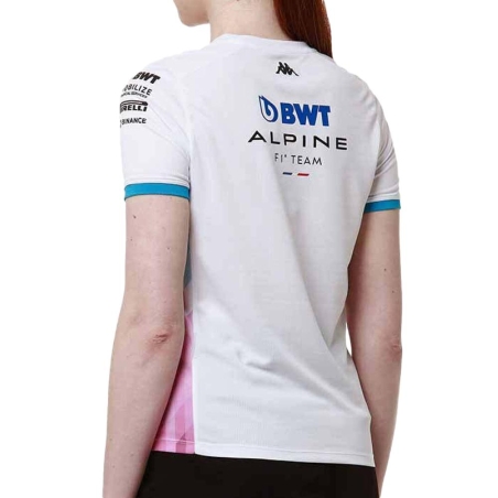 Maillots de Sport Blanc Femme Kappa Adoliw Alpine F1