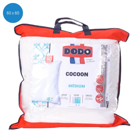 Oreiller Synthétique Blanc Dodo Cocoon 60x60cm