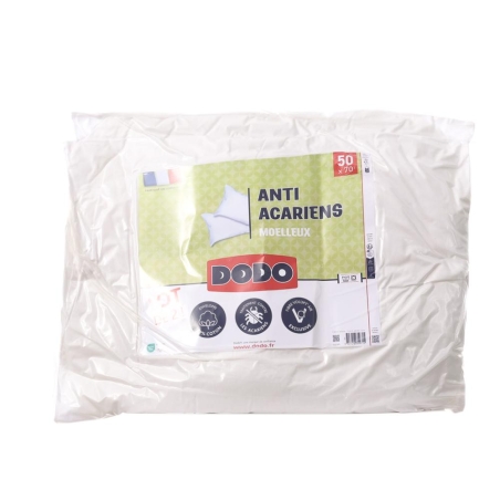 Lot de 2 Oreillers Dodo Moelleux Anti-Acariens 50x70