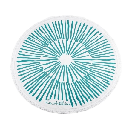Drap De Plage Bleu/Blanche Mixte Les Antillaises La Corallienne