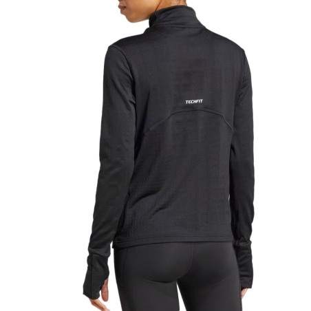 T-Shirt Manches Longues Noir Femme Adidas Cover