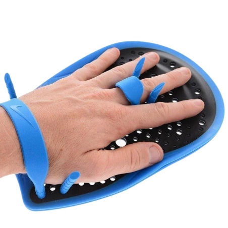 Plaquettes de Natation Noir/Bleu Nike Ness