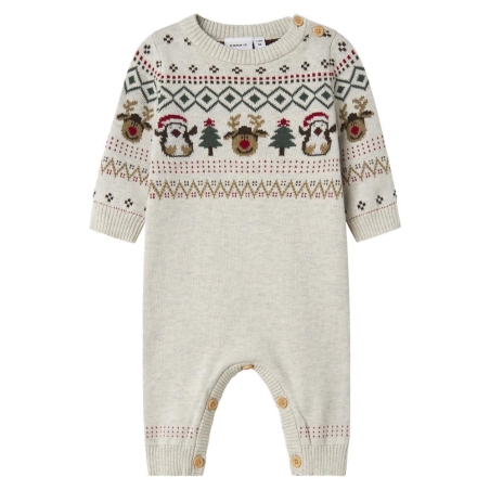 Pyjama de Noel Écru Garçon Name it Nalko