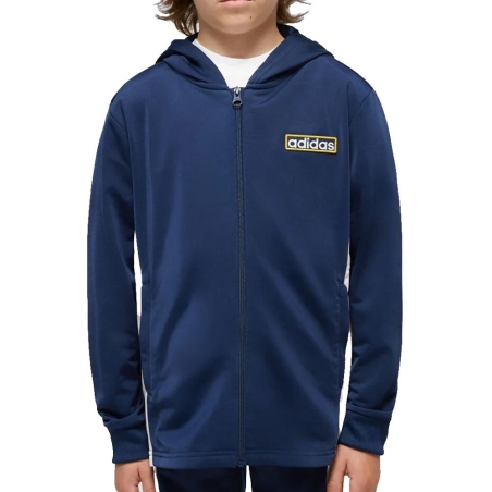 Sweat Zippé Marine Garçon Adidas Hoodie