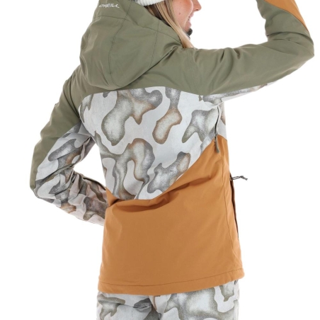 Manteau Orange/Kaki Femme O'Neill Carbonite