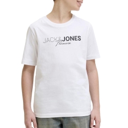 T-Shirt Blanc Garçon Jack & Jones Blaneo