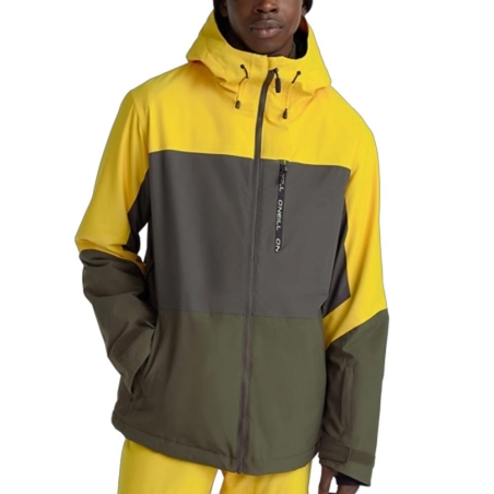 Blouson de Ski Jaune/Kaki Homme O'Neill Carbonite