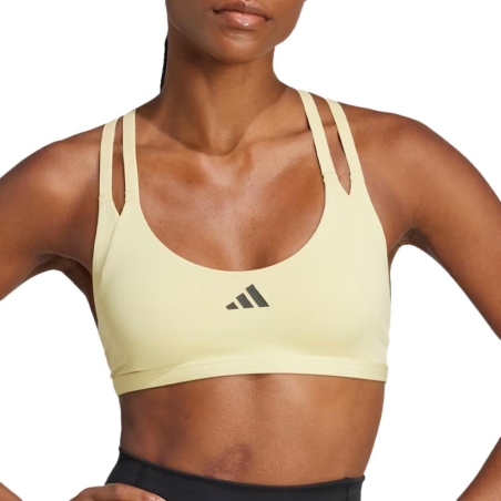 Brassière Jaune Femme Adidas Aerim