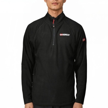 Veste Polaire 1/4 de Zip Noir Homme Geographical Norway Men 233