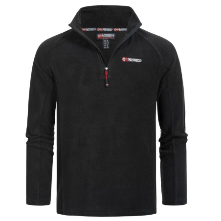 Veste Polaire 1/4 de Zip Noir Homme Geographical Norway Men 233