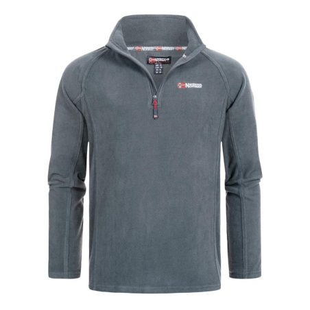 Veste Polaire 1/4 de Zip Grise Homme Geographical Norway Men 233