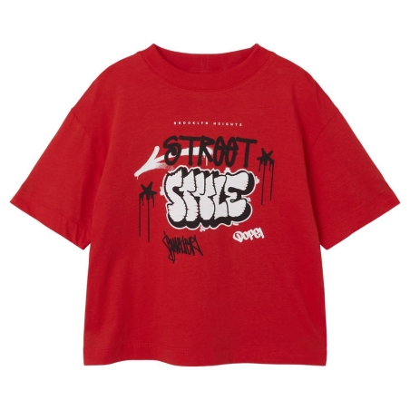 T-shirt Rouge Garçon Name it Jopo