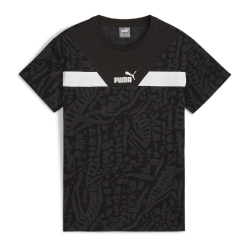 T-shirt Noir Garçon Puma Hypernatu