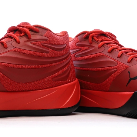 Chaussures de Baskets Rouges/Noires Homme Puma Court Pro
