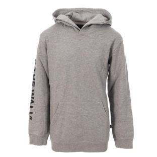 Sweat Gris Garçon Vans Logo Fleece Hoodie Heather