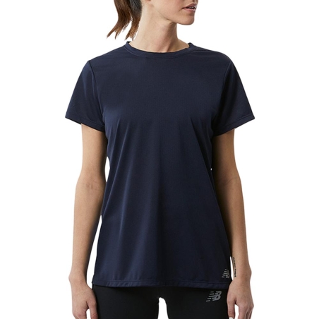 T-shirt Noir Femme New Balance Core Runs