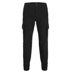 Pantalon Cargo Noir fluide Garçon Jack & Jones Paul 111