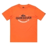 T-shirt Orange Garçon Quiksilver Typed Out