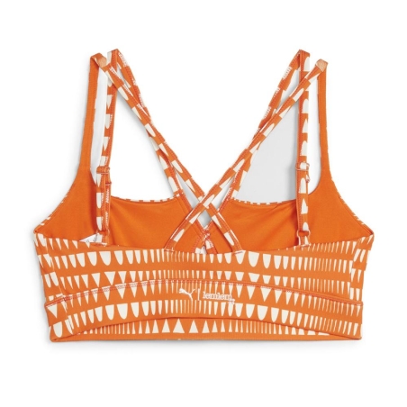 Brassière Orange Femme Puma Lemlem Impact