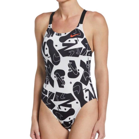 Maillot de bain Noire Femme Nike Fast Back