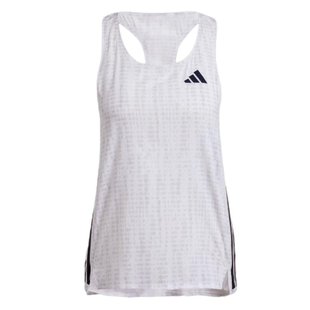 Débardeur Blanc/Noir Femme Adidas Adizero