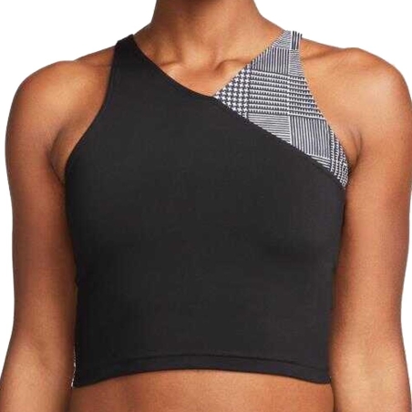 Débardeur Noir/Gris Femme Nike Crop Tank