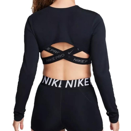 T-Shirt Noir Femme Nike Crop