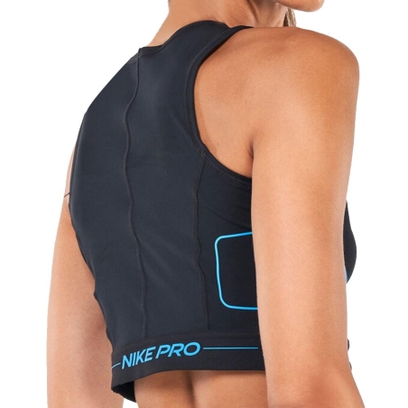 Débardeur Noir Femme Nike Nvlty