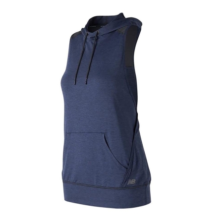 T-shirt à capuche Marine Femme New Balance WT71145