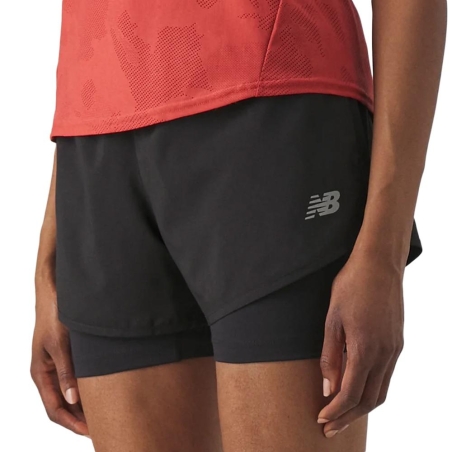 Short Noir Femme New Balance Sport