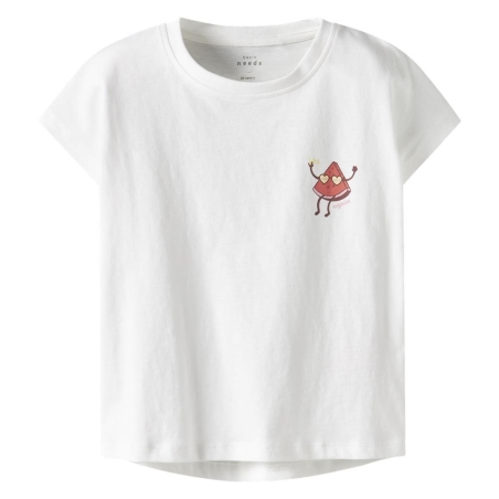 T-Shirt Blanc Fille Name it Capsl