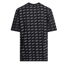 T-shirt Noir Homme Fila Flat Print