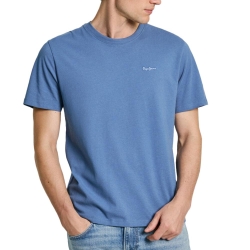 T-shirt Bleu Moyen Homme Pepe jeans Connor