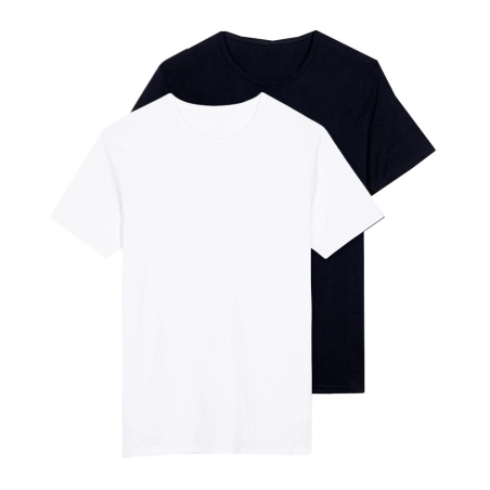 X2 T-shirt Noir/Blanc Homme LBO 266577