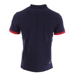 Polo Marine/Blanc Homme Hungaria Pacaya