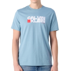 T-Shirt Bleu/Blanc Homme Calvin Klein Jeans LV04RD814G