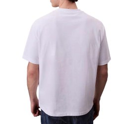 T-Shirt Blanc Homme Calvin Klein Jeans Monologo LV04RB295G